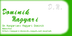 dominik magyari business card